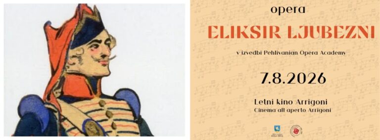 Opera ELIKSIR LJUBEZNI // 7.8.2026 // letni kino Arrigoni