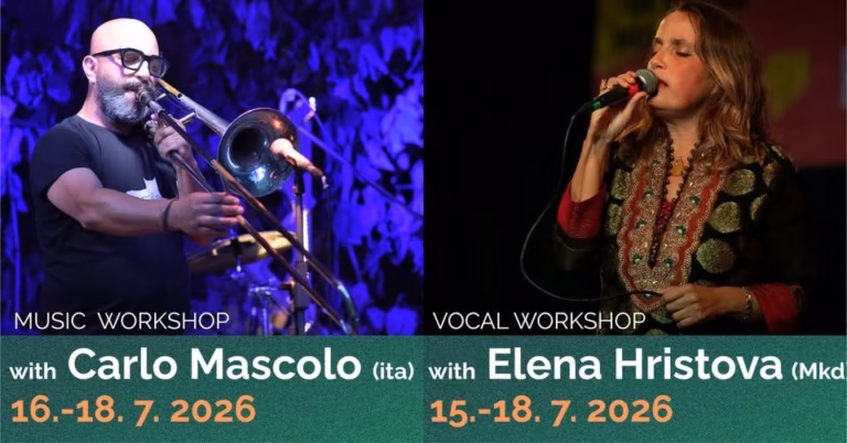 Sajeta 2026: GLASBENE DELAVNICE / MUSIC WORKSHOPS