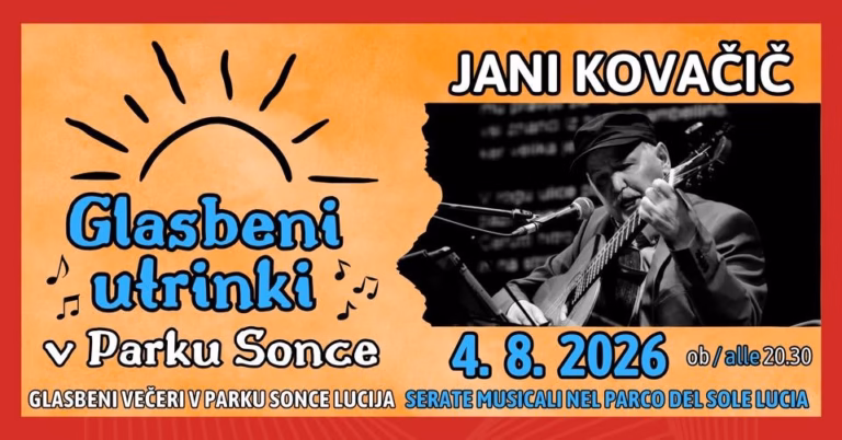 Glasbeni utrinki v Parku Sonce: Jani Kovačič
