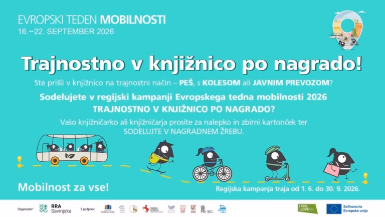 Trajnostno v knjižnico po nagrado
