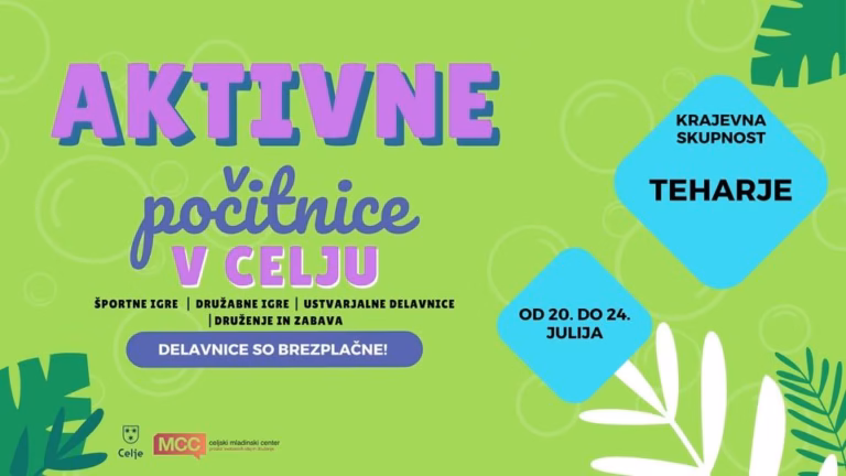 Aktivne počitnice 2026: KS Teharje