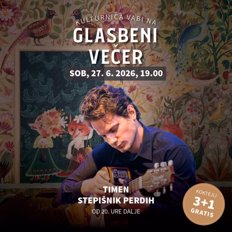 Glasbeni večer v Kulturnici: TIMEN STEPIŠNIK PERDIH