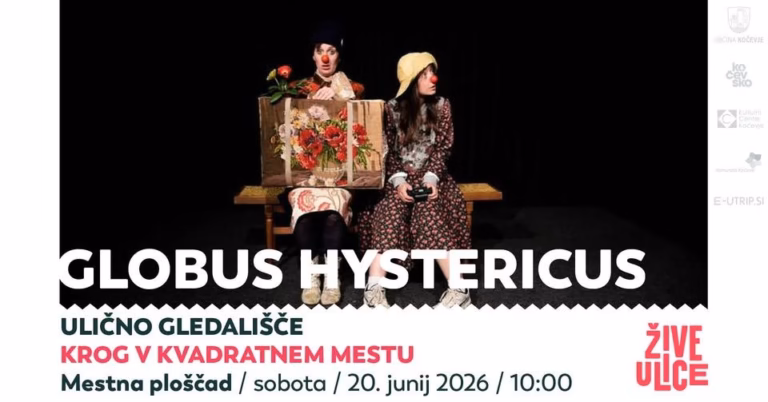 Globus Hystericus: Krog v kvadratnem mestu, ulična gledališka predstava 🎭