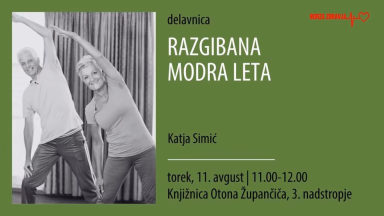 Razgibana modra leta
