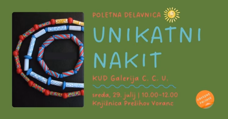 Unikatni nakit / poletna ustvarjalna delavnica