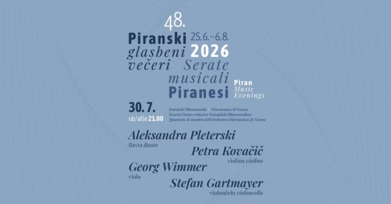 48. Piranski glasbeni večeri: »Dunajski filharmoniki« Kvartet članov orkestra Dunajskih filharmoniko