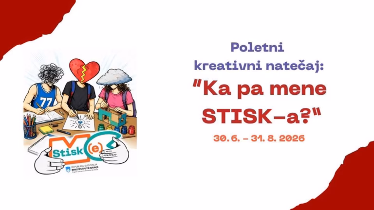 Poletni kreativni natečaj: “Ka pa mene STISK-a?”