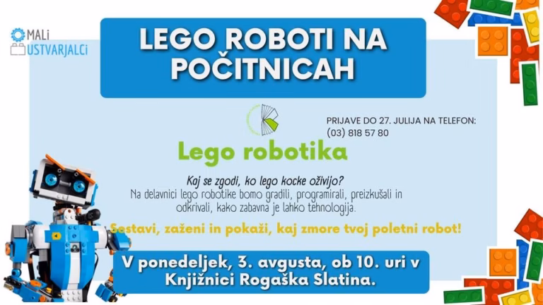 🤖 LEGO ROBOTI NA POČITNICAH