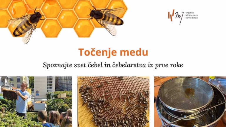 Točenje medu v Knjižnici Mirana Jarca Novo mesto