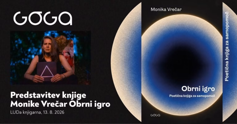 Literarni večer z Moniko Vrečar ob izidu knjige Obrni igro