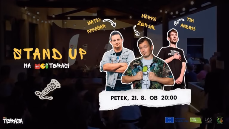 Stand up na MCI terasi – Marko Žerjal, Matic Kokošar in Tim Andrić