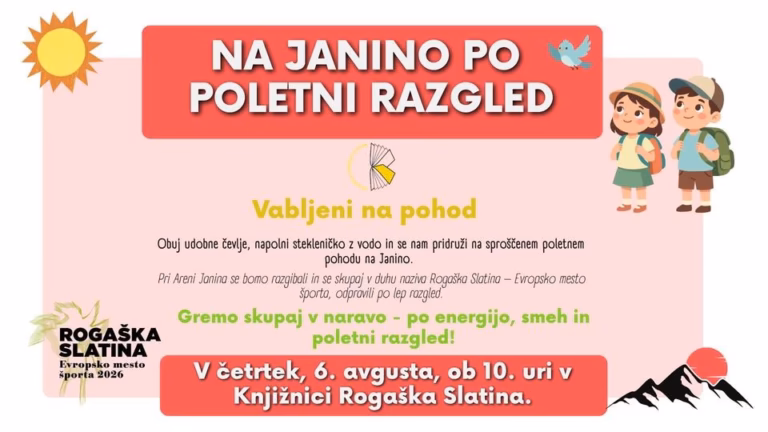 🥾 NA JANINO PO POLETNI RAZGLED