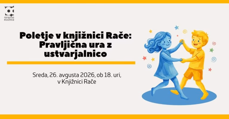 Poletje v knjižnici Rače: Pravljična ura z ustvarjalnico
