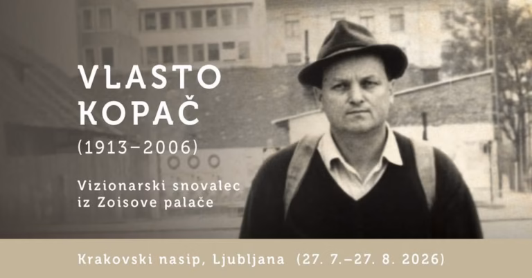 Vlasto Kopač – vizionarski snovalec iz Zoisove palače, vodenje po razstavi