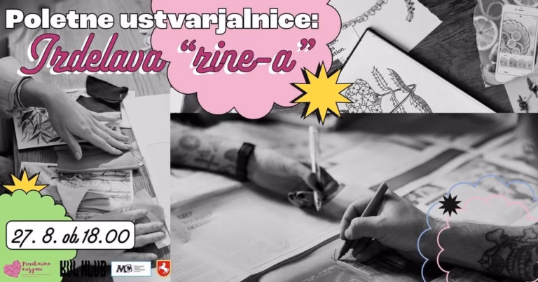 Poletne ustvarjalnice: Izdelava “zine-a”