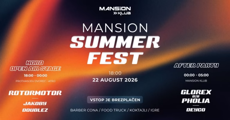 MANSION SUMMER FEST w/ ROTORMOTOR, GLOREX B2B PHOLIA, JAKOBY, DOUBLEZ & DEYCO