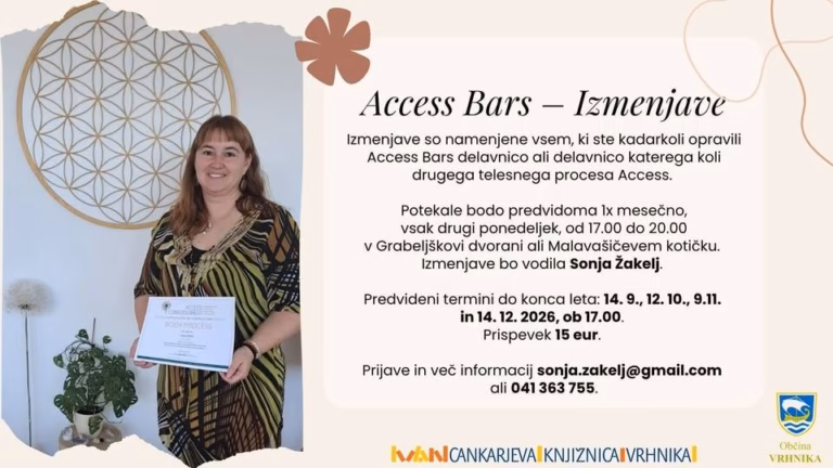 Sonja Žakelj – Access Bars – Izmenjave