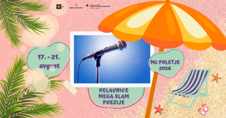 MC POLETJE 2026: Delavnice MEGA SLAM poezije