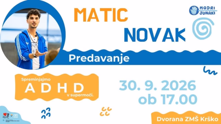 Predavanje Spreminjajmo ADHD v supermoči v ZMŠ Krško