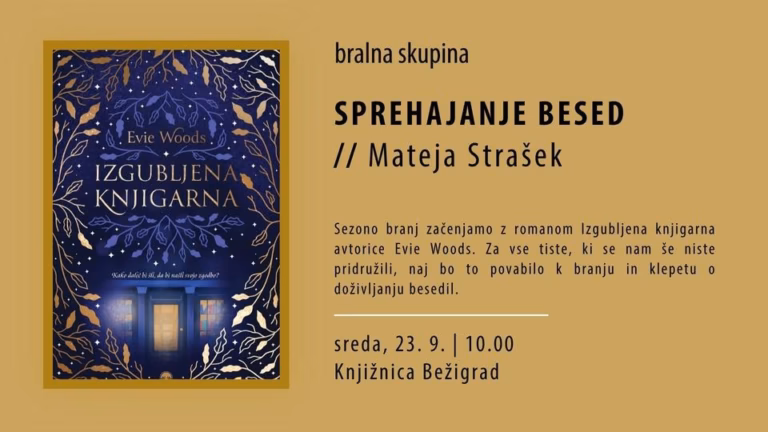 Uvodno srečanje bralne skupine Sprehajanje besed // Mateja Strašek