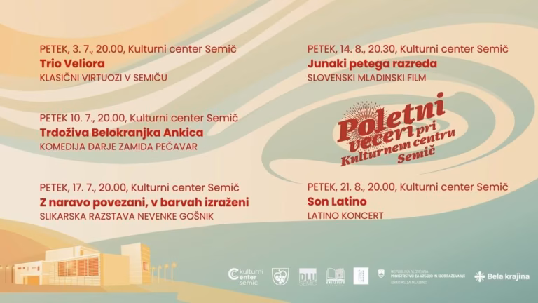 POLETNI VEČERI PRI KULTURNEM CENTRU SEMIČ