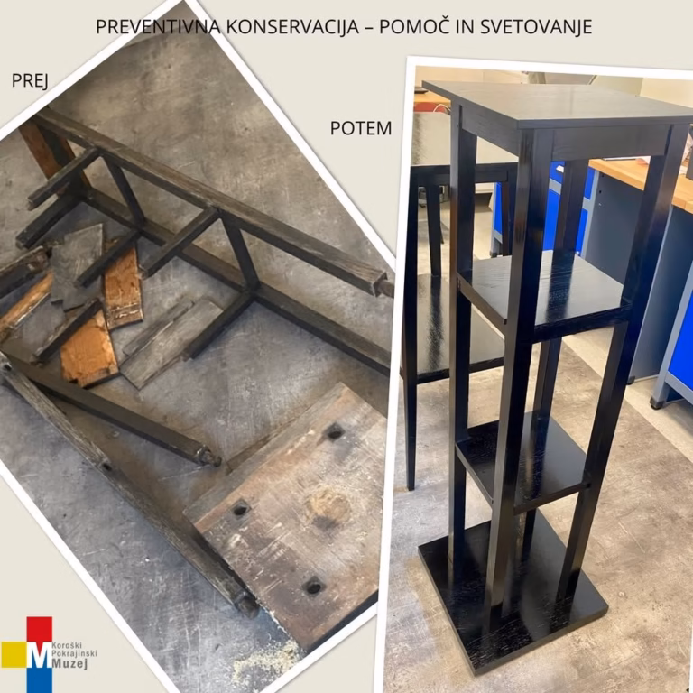 Preventivna konservacija – pomoč in svetovanje / Brezplačna delavnica