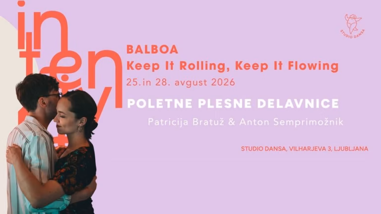 BALBOA: KEEP IT ROLLING, KEEP IT FLOWING | poletna intenzivka | 25. in 28.8.2026