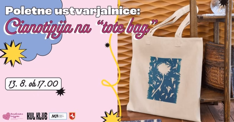 Poletne ustvarjalnice: Cianotipija na “tote bag”
