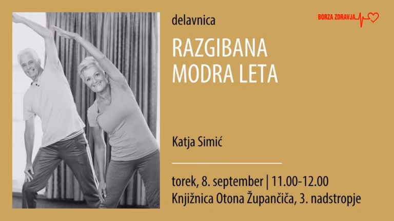 Razgibana modra leta