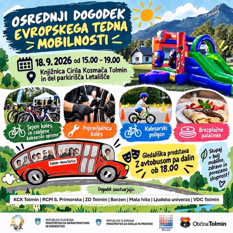 Osrednji dogodek Evropskega tedna mobilnosti v občini Tolmin