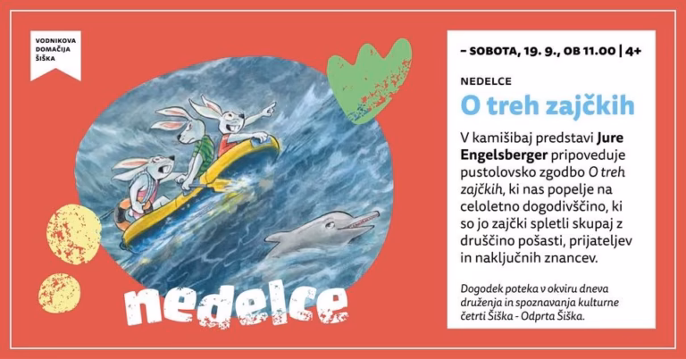 Nedelce: O treh zajčkih
