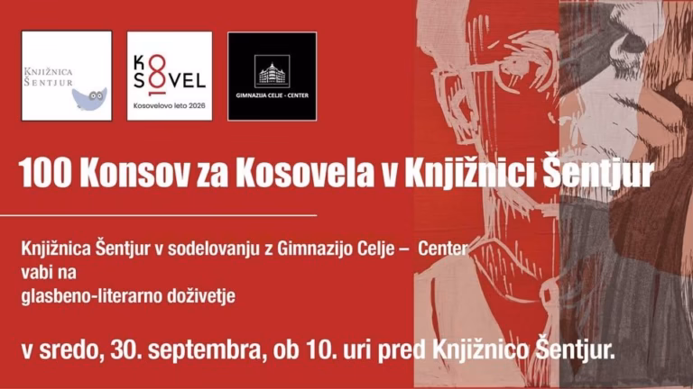 100 Konsov za Kosovela v Knjižnici Šentjur