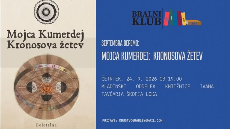 Bralni klub Divja Loka: Mojca Kumerdej – Kronosova žetev