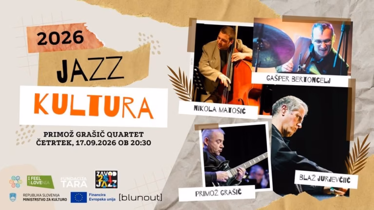 blunout • JAZZ: Primož Grašič Quartet • 17.09.2026