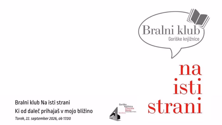 Bralni klub Na isti strani: Ko od daleč prihajaš v mojo bližino