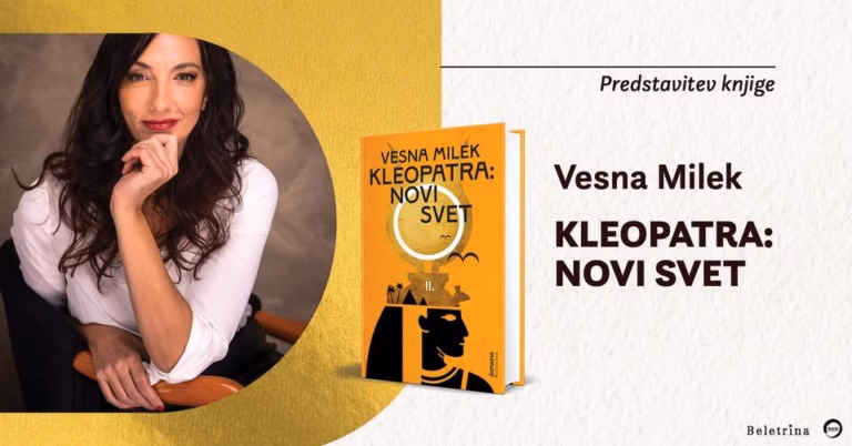 Literarni večer ob izidu romana Kleopatra: Novi svet Vesne Milek