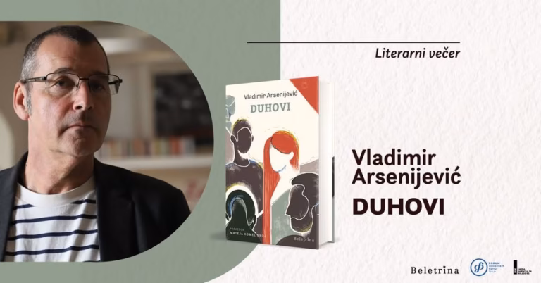 Spoznajte pisatelja Vladimirja Arsenijevića in njegov roman Duhovi