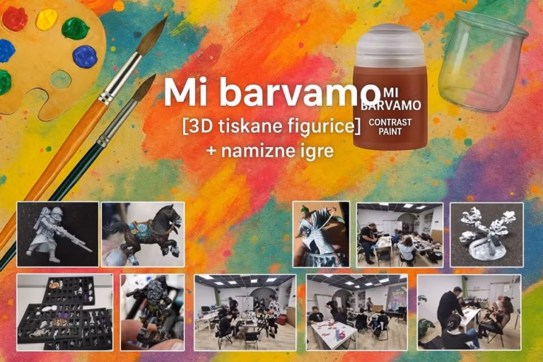 Mi barvamo [3D tiskane figurice] + namizne igre