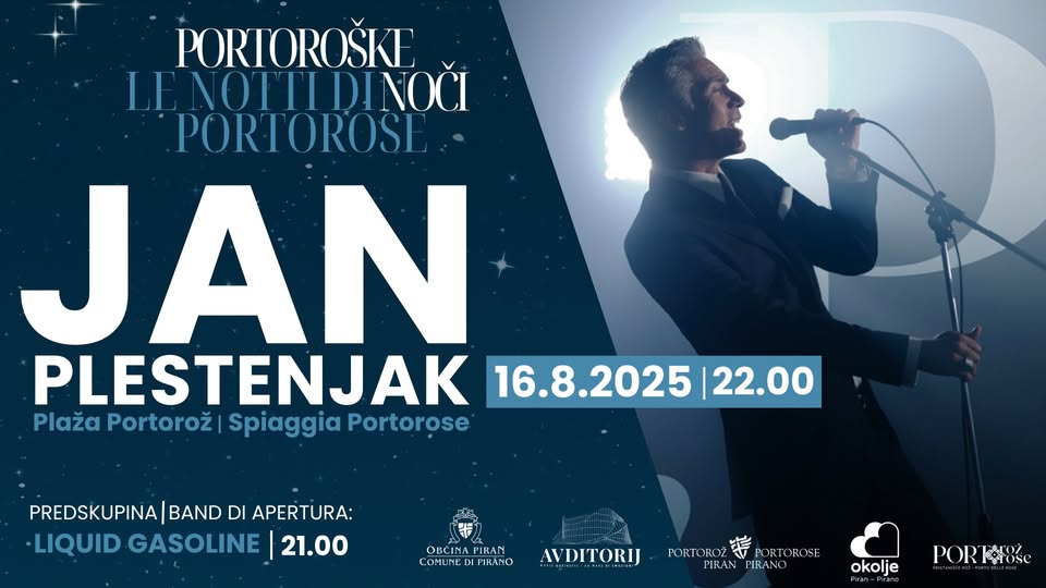 Portoroške noči 2025 Le notti di Portorose: JAN PLESTENJAK, Liquid Gasoline