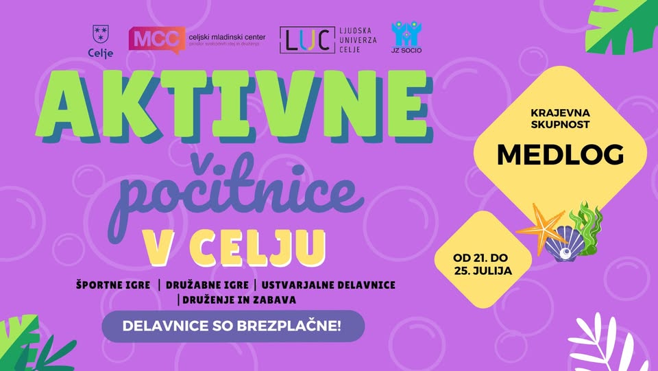 AKTIVNE POČITNICE 2025 - KS MEDLOG