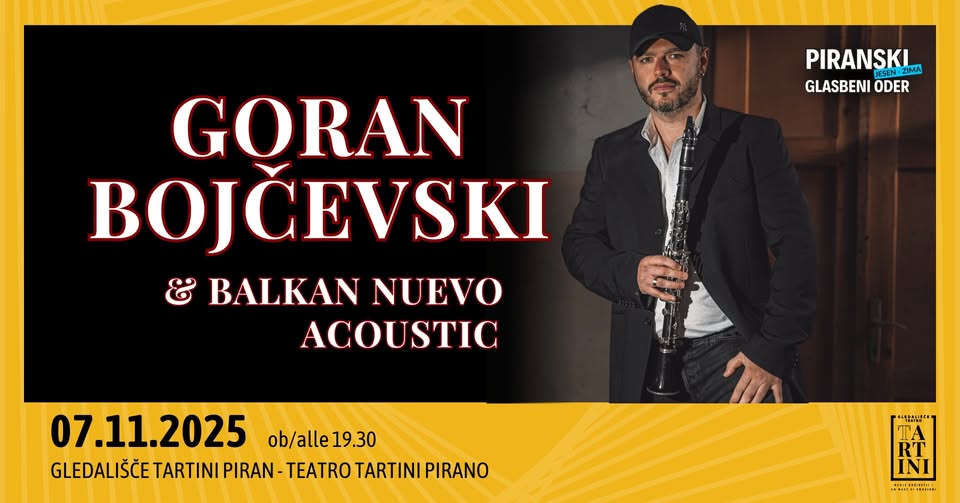 Piranski glasbeni oder: GORAN BOJČEVSKI & BALKAN NUEVO Acoustic