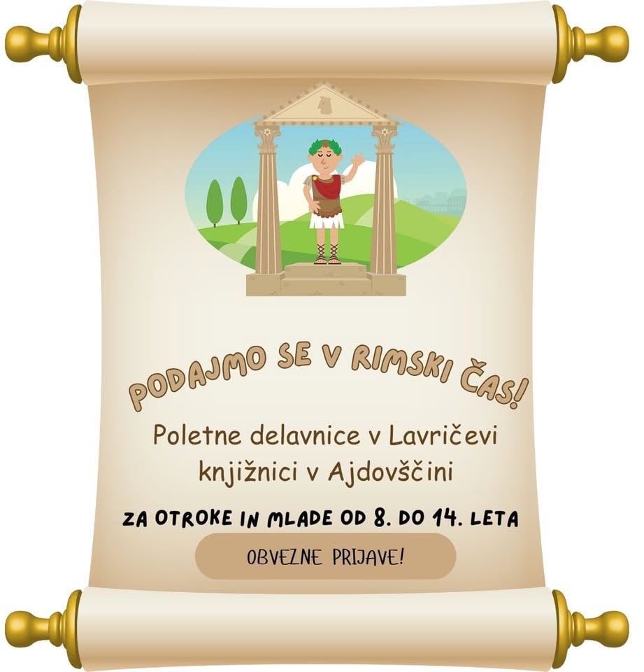 Poletne delavnice v Lavričevi knjižnici Ajdovščina