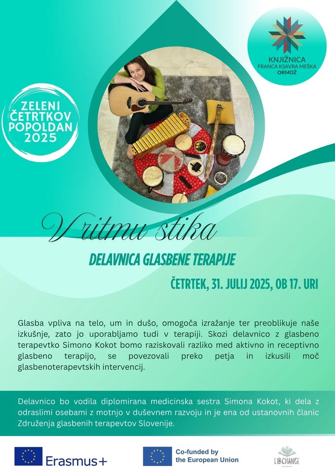 V ritmu stika - delavnica glasbene terapije