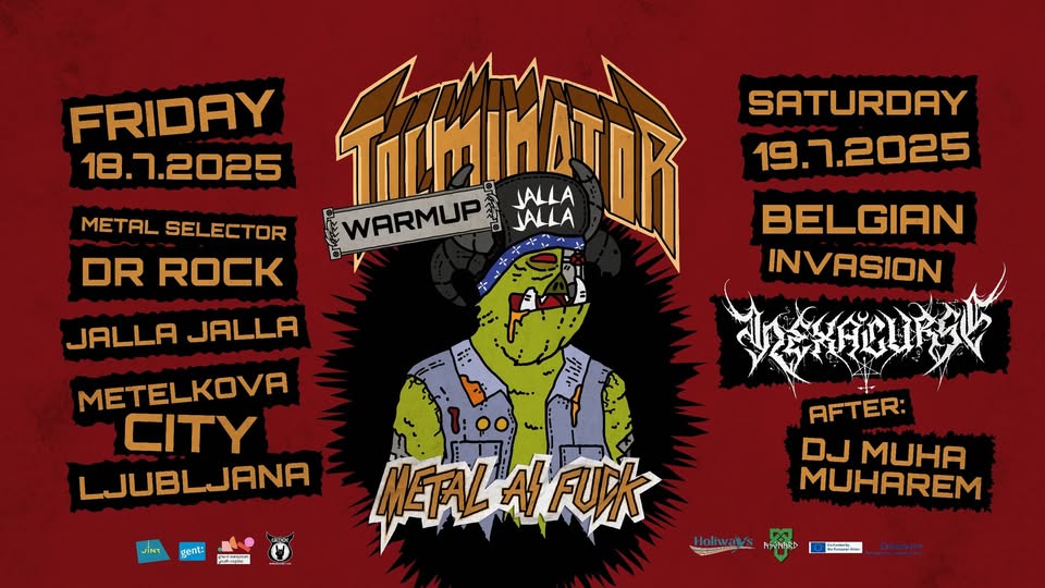 Tolminator Warmup - Metal as Fuck DJ's + Belgian Invasion w/ HEXACURSE - Jalla Jalla Metelkova