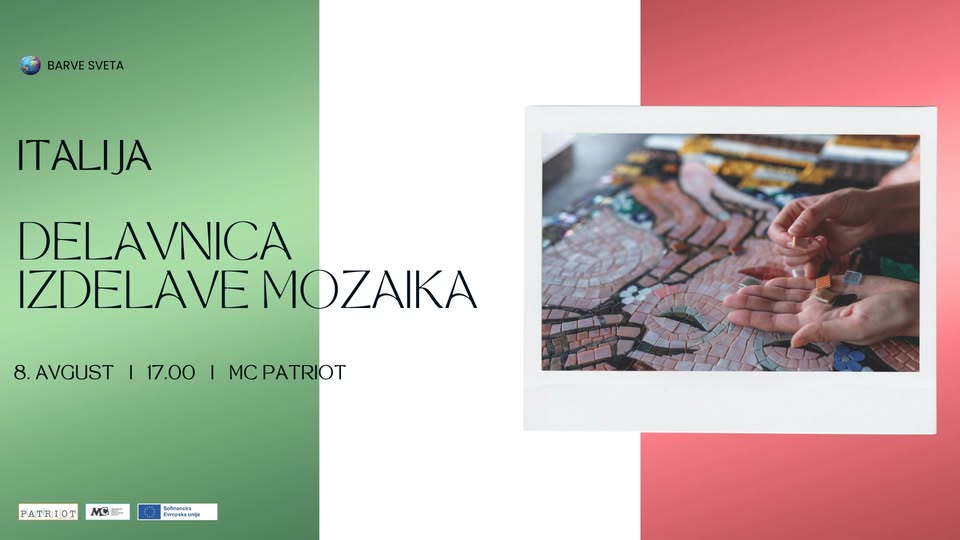 Barve sveta Italija: Delavnica izdelovnja mozaika