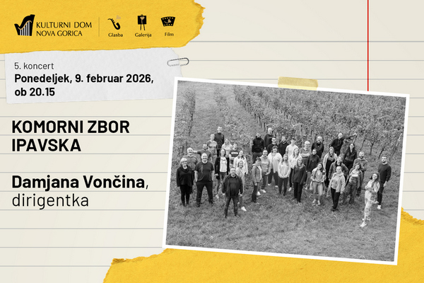 GLASBENI ABONMA 25/26: KOMORNI ZBOR IPAVSKA | Damjana Vončina, dirigentka