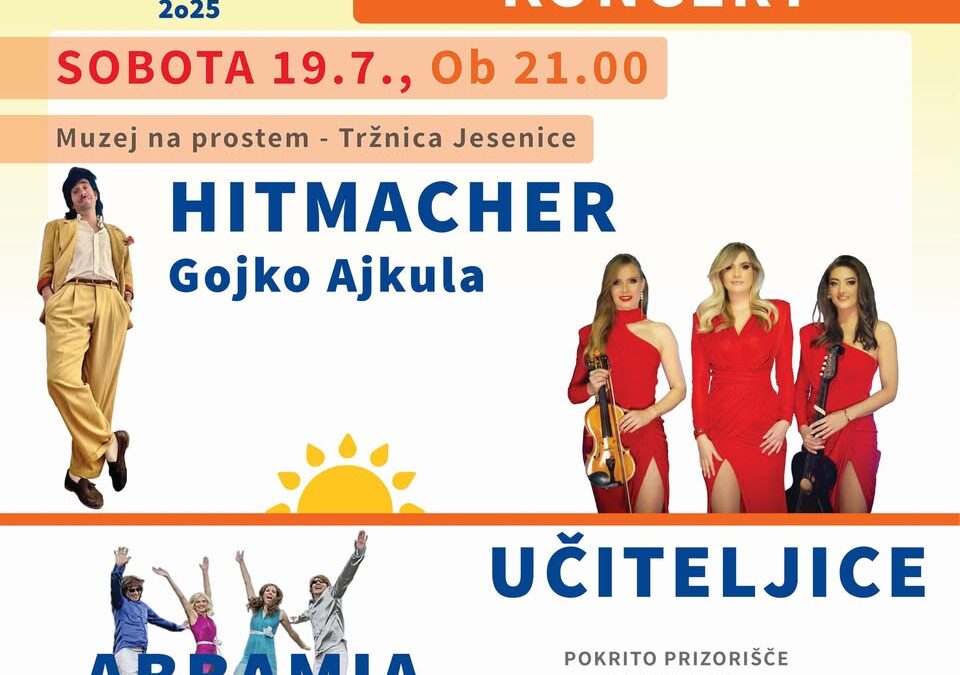 Koncert ABBAMIA, HITMACHER IN UČITELJICE