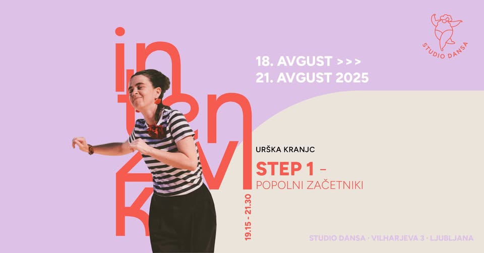 Step za začetnike | 18. -21.8.2025 | Poletna plesna delavnica