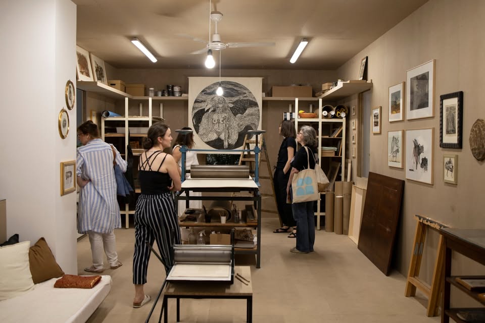 Ena luna, eno sonce in en atelje, grafična delavnica