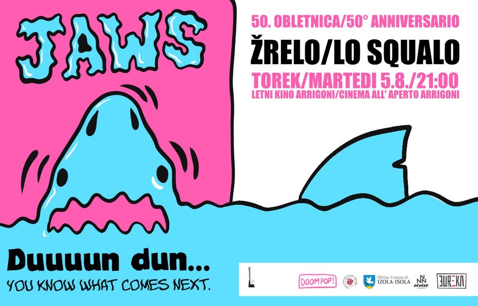 KINO POD ZVEZDAMI V ARRIGONIJU: ŽRELO / Lo squalo / Jaws // 5. 8. 2025 //